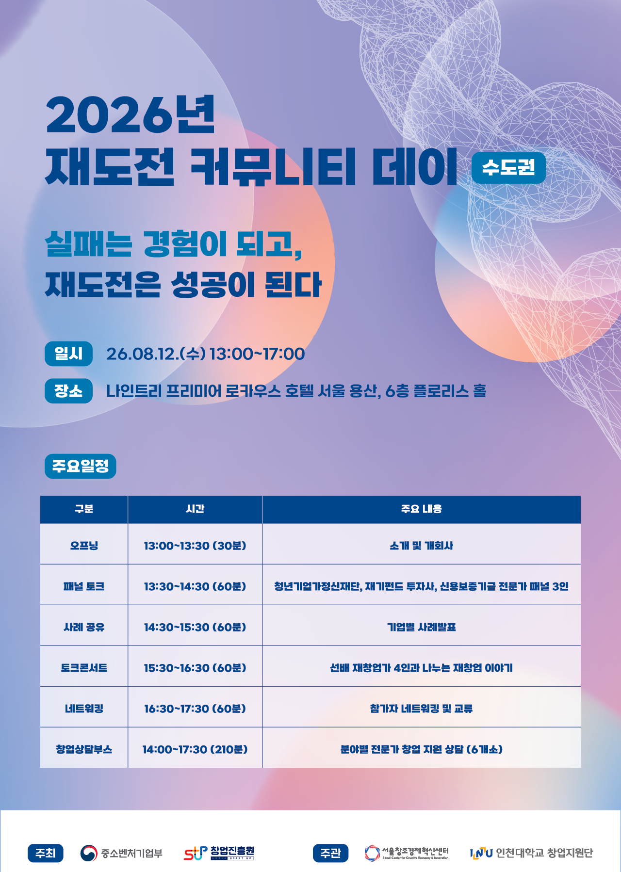 2026년 재도전 커뮤니티 데이(수도권) 안내 포스터_리사이징